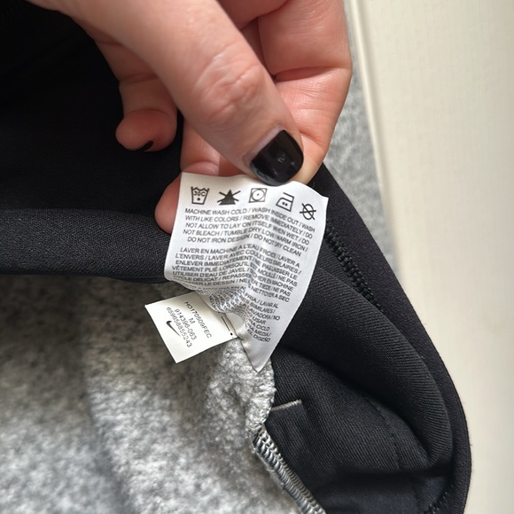 Heather Gray Nike zip up performance sweater - Picture 4 of 5